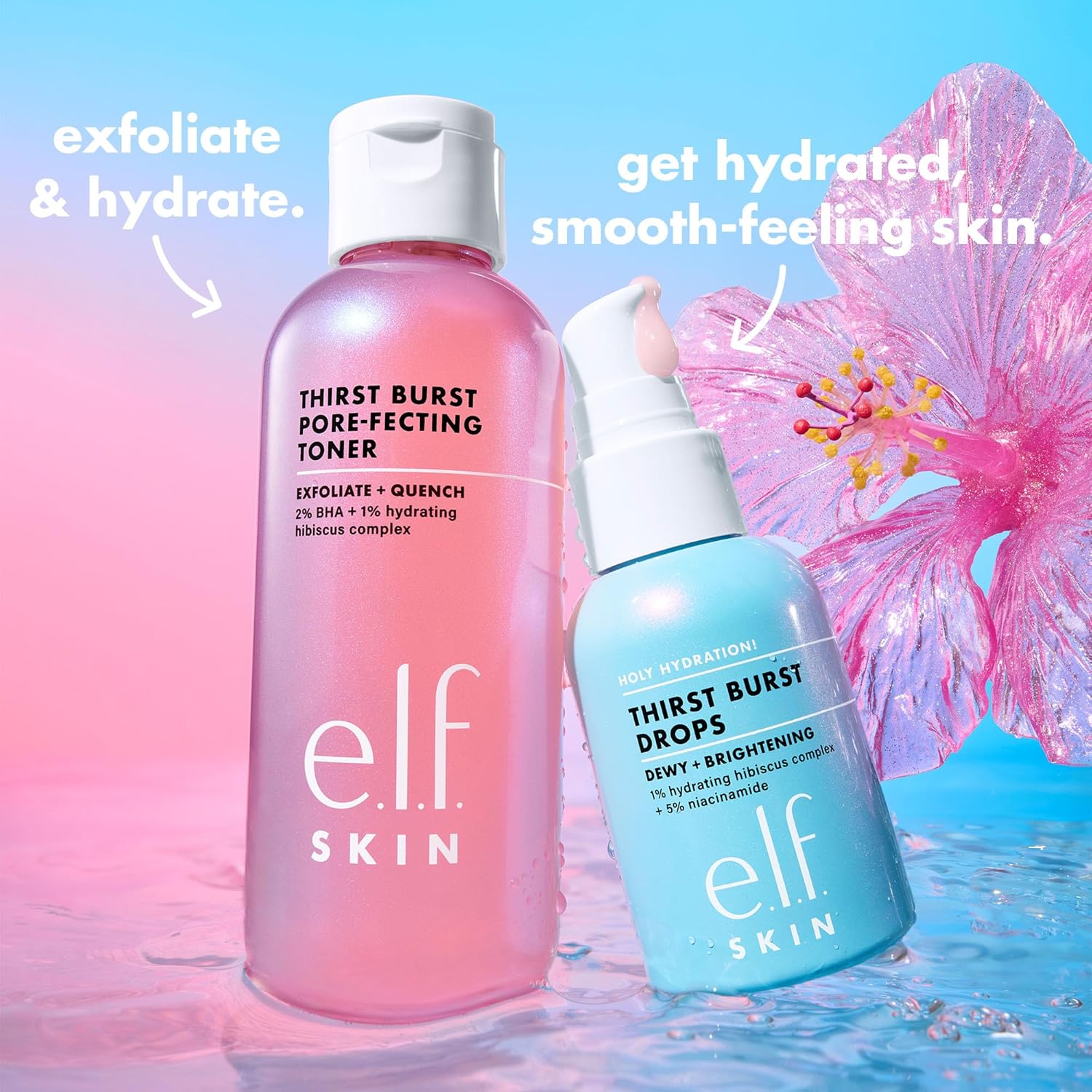e.l.f. Thirst Burst Pore-fecting Toner – Clean Vanity Essential for an Uncluttered Skincare Shelf
