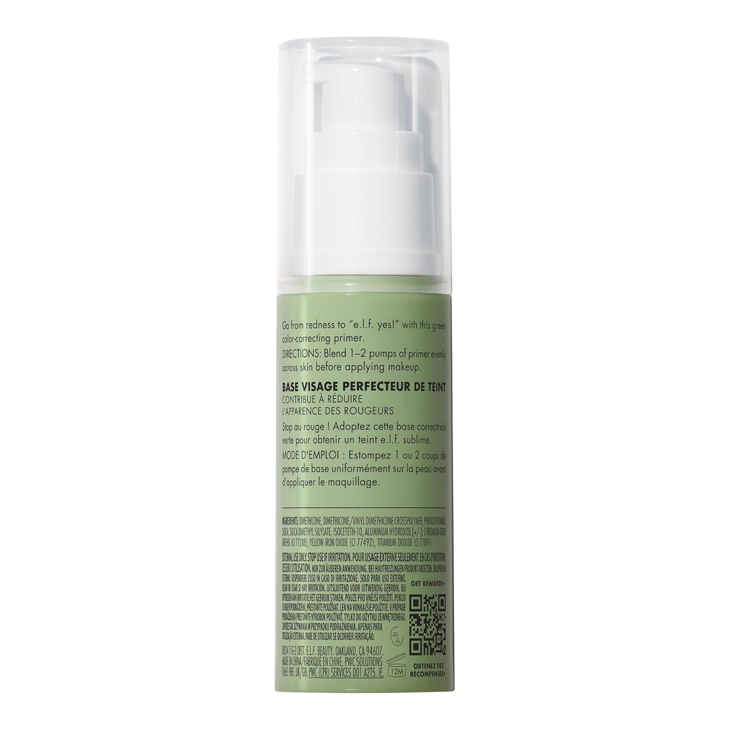 e.l.f. Tone Adjusting Face Primer, Thoughtful Birthday Gift for Her with Redness-Prone Fair Skin