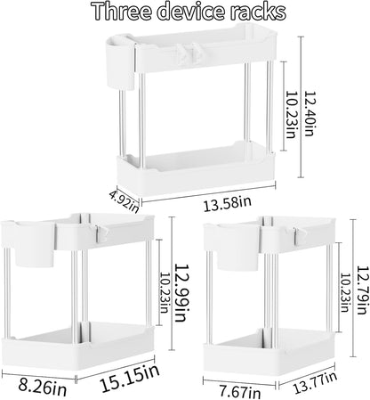 each unit includes a hanging cup attachment and 2 hooks (6 hooks total) for sponges and brushes