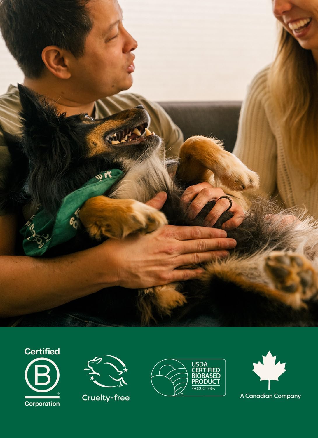 Earth Rated Pet Wipes for Dogs and Cats – Family-Safe Grooming Around Toddlers, Hypoallergenic and Paraben-Free, 100 Count