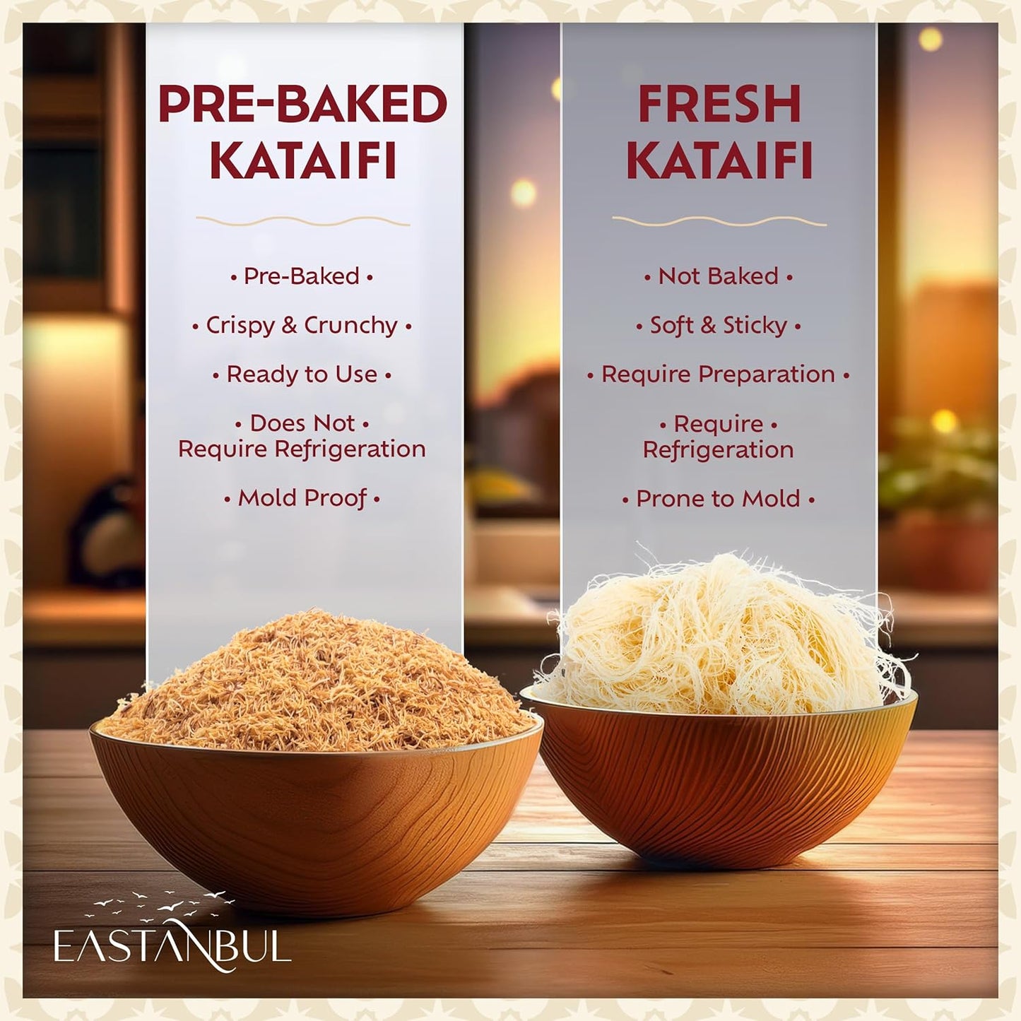 Eastanbul Baked Kadayif Pastry – Thoughtful Foodie Gift for Dessert Lovers Exploring Turkish and Middle Eastern Recipes