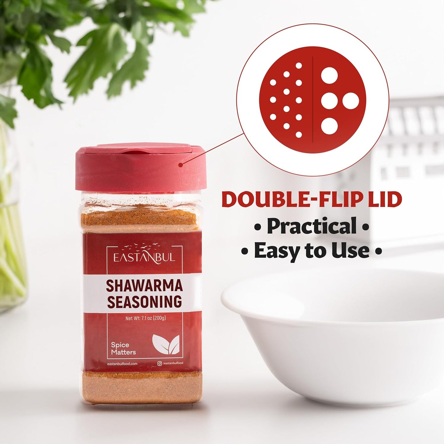 Eastanbul Shawarma Spice – Housewarming Present for Newlyweds, Hosts, and Family Chefs, 7.1oz Bottle