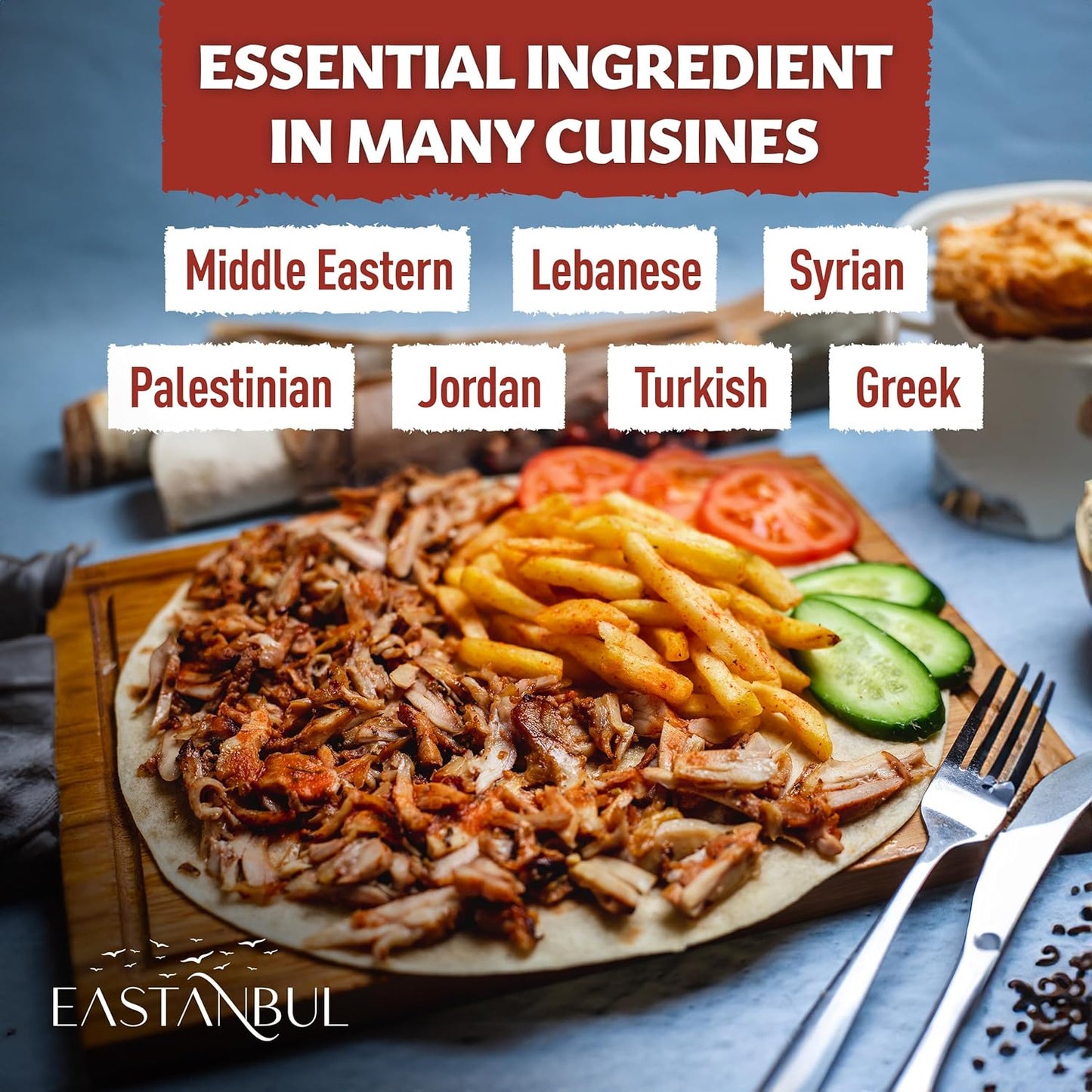 Eastanbul Shawarma Spice – Housewarming Present for Newlyweds, Hosts, and Family Chefs, 7.1oz Bottle