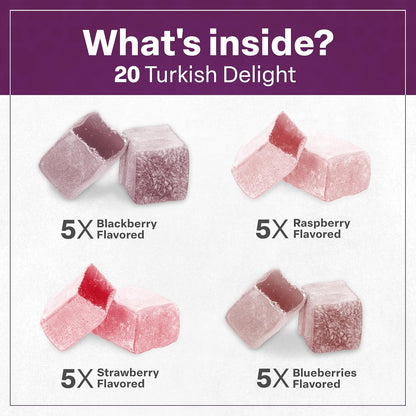 Eastanbul Turkish Delight Candy – Exotic International Dessert for Elevated After Dinner Service