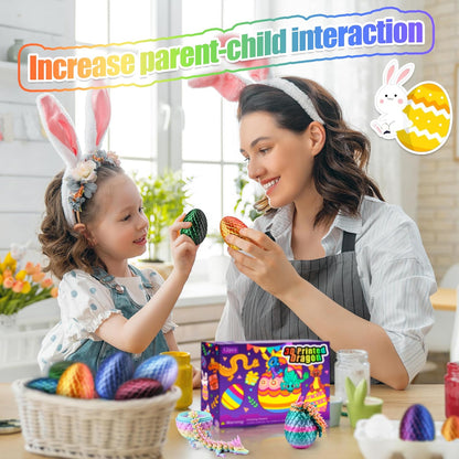 Easter Egg Hunt Dragon Eggs – 12pc Outdoor-Friendly 3D Printed Surprise Eggs, Durable PLA Toys for Backyard, Park and Patio Egg Hunts