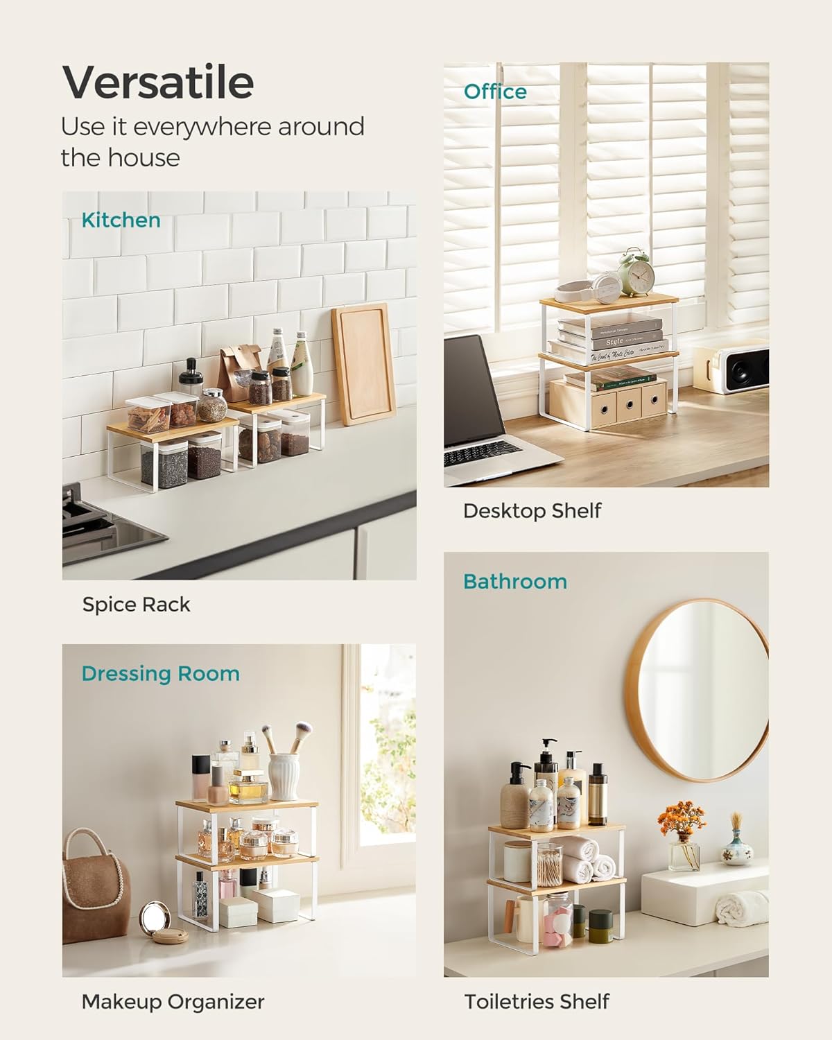 easy countertop assembly with included accessory kit and instructions, no wall mounting required