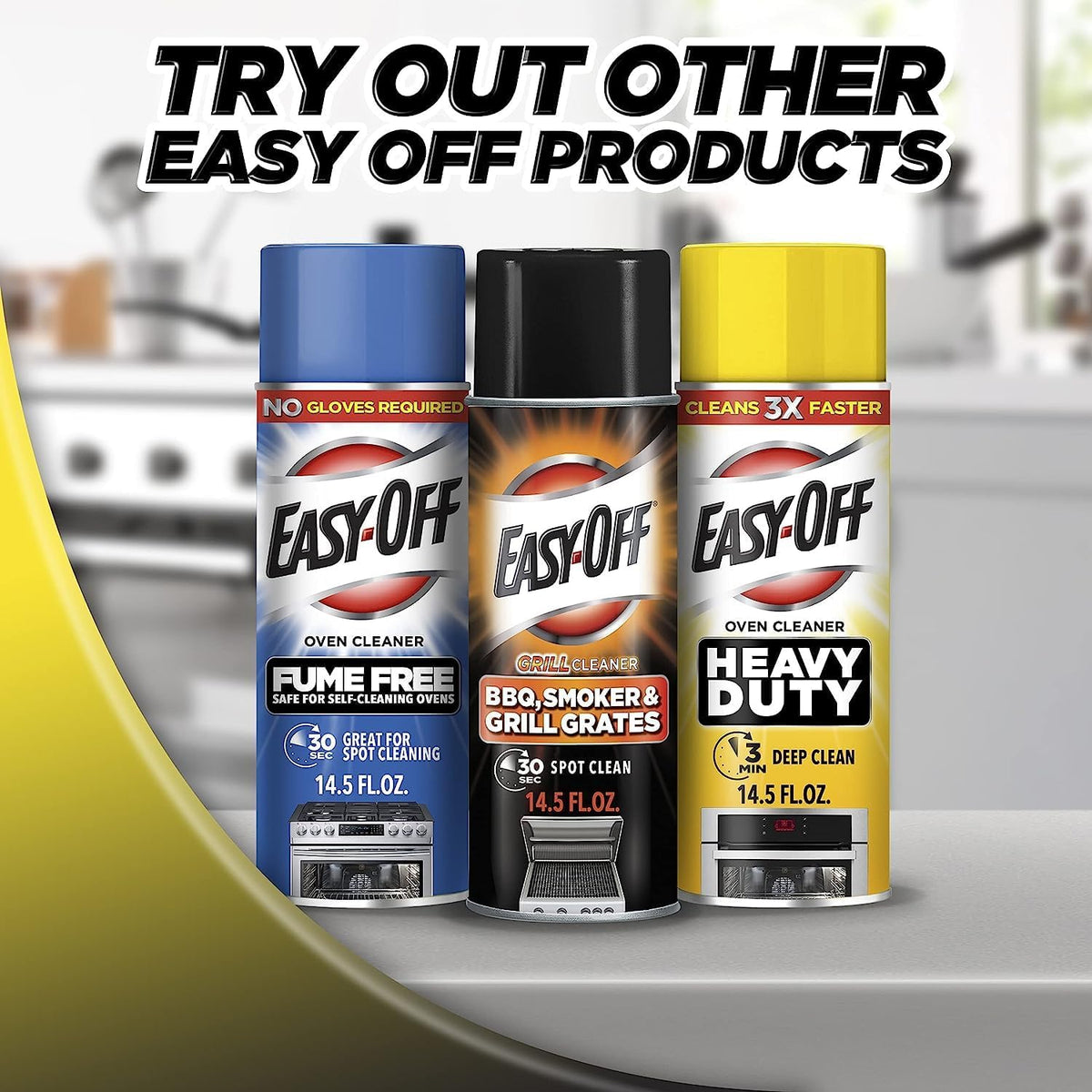 Easy-Off Heavy Duty Degreaser – Camping and Deck Furniture Spray, 32oz Portable Outdoor Cleaner