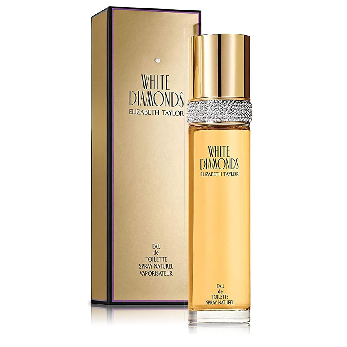 eau de toilette spray format in a 3.3 fl oz bottle (with variants from 0.5 to 10.4 fl oz)
