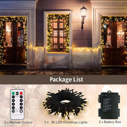 echosari 2 Pack Battery Fairy Lights – Flameless Candle Alternative with Cool-Touch LEDs for Safe Sleep