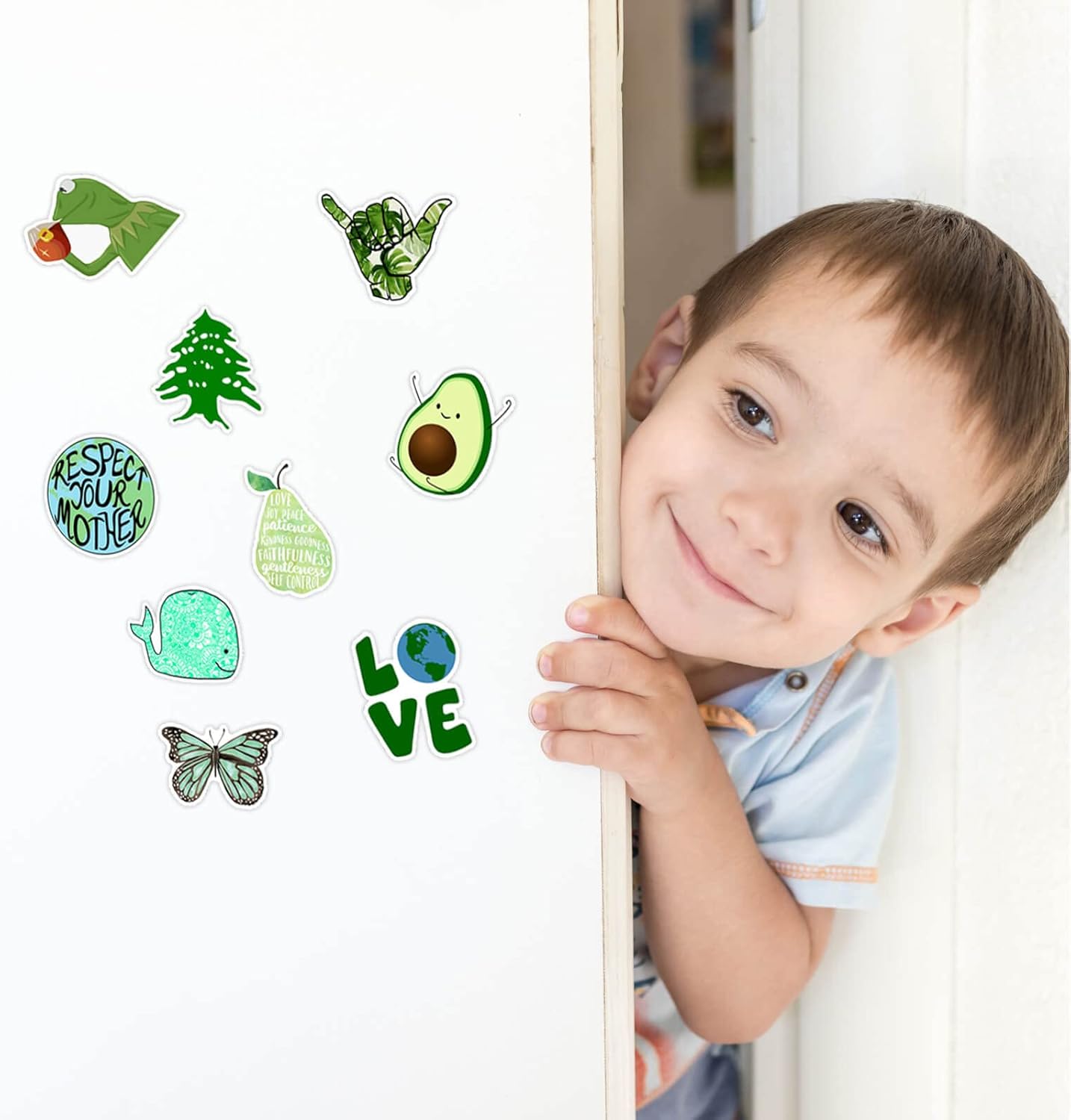 EcoEarth Earth Day Sticker Gift Set – 100 Eco-Conscious Vinyl Decals for Environmentalist Friends, Students & Climate Activists