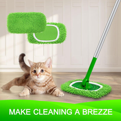 EcoHaven Reusable Microfiber Mop Pads – No Chemical Residue Hardwood Care for Sensitive Homes