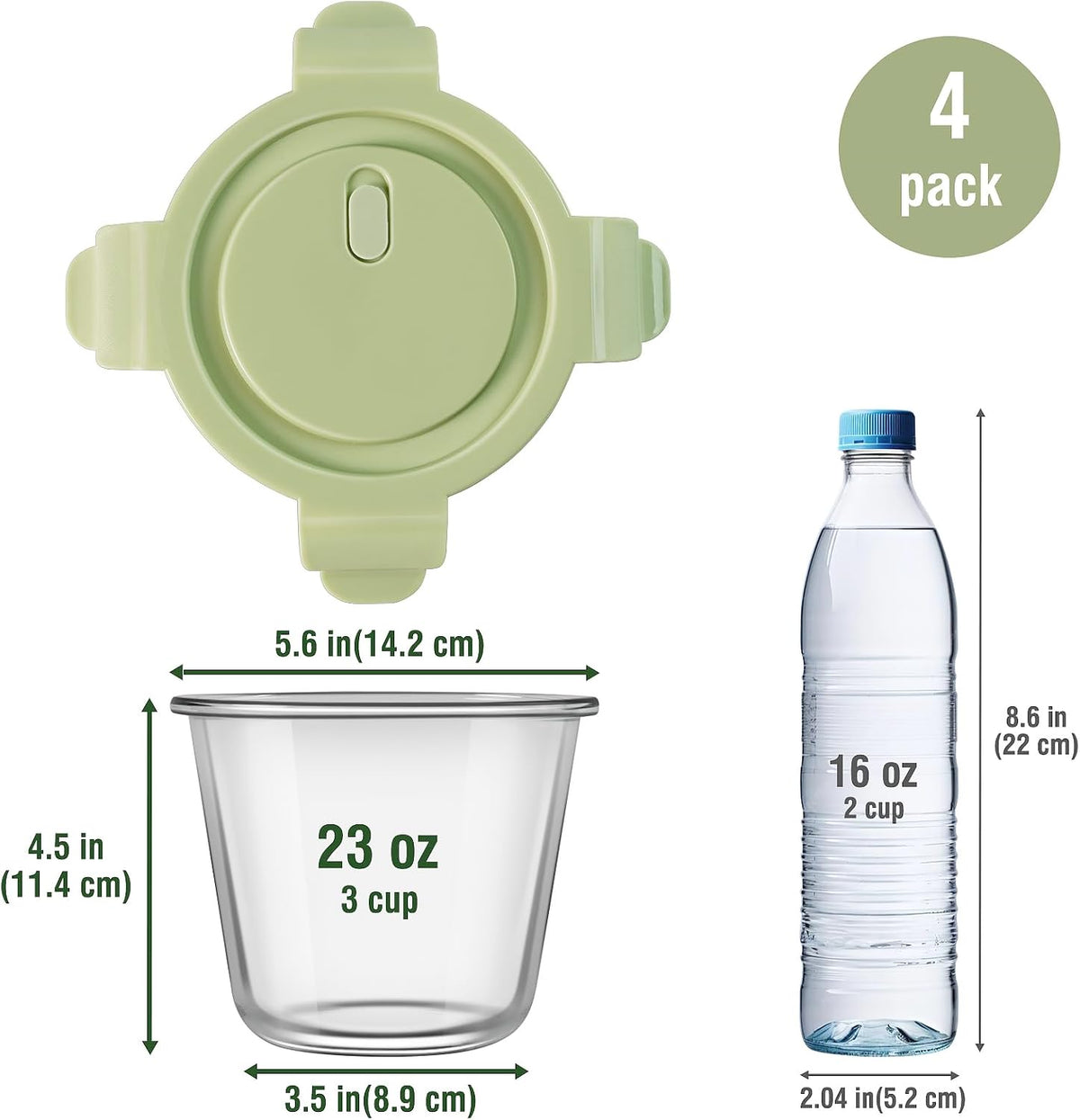 EcoWeave Glass Meal Prep Containers – Secure Airtight Storage for Spill Free Commuter Bags