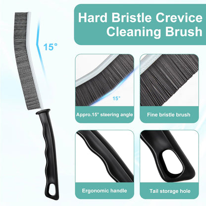ECOZAY Crevice Cleaning Brush – Weather-Ready Set for Patio Tiles and Outdoor Kitchen Grout
