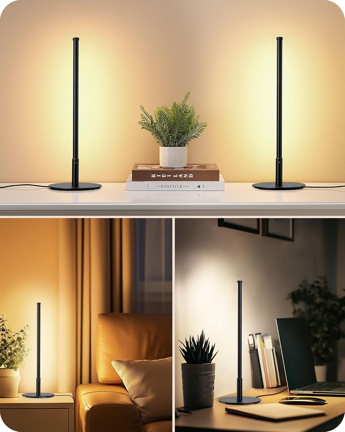 EDISHINE Modern LED Table Lamp – Stylish Bedroom Decor Piece for Nightstands
