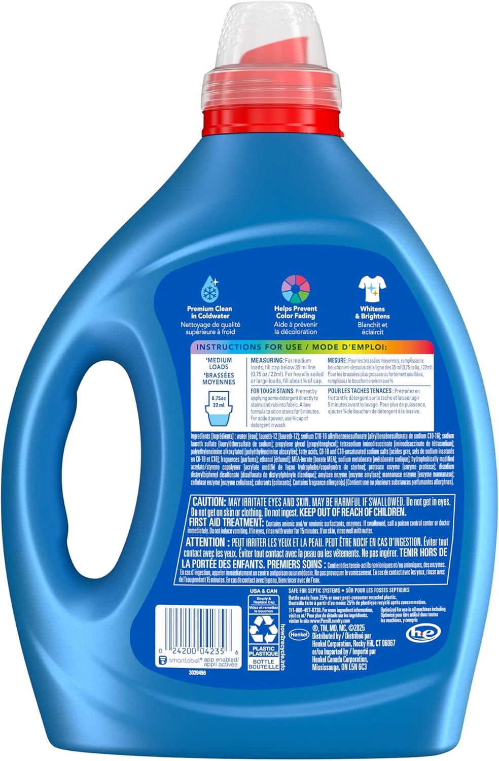 effective in all water temperatures, including cold-water energy-saving cycles