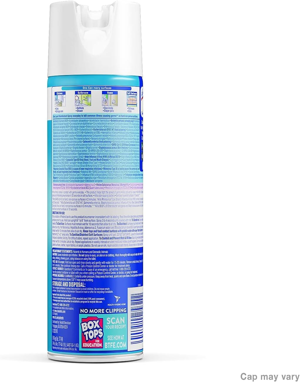effective on 100+ surfaces including toys, couches, counters, and bathrooms