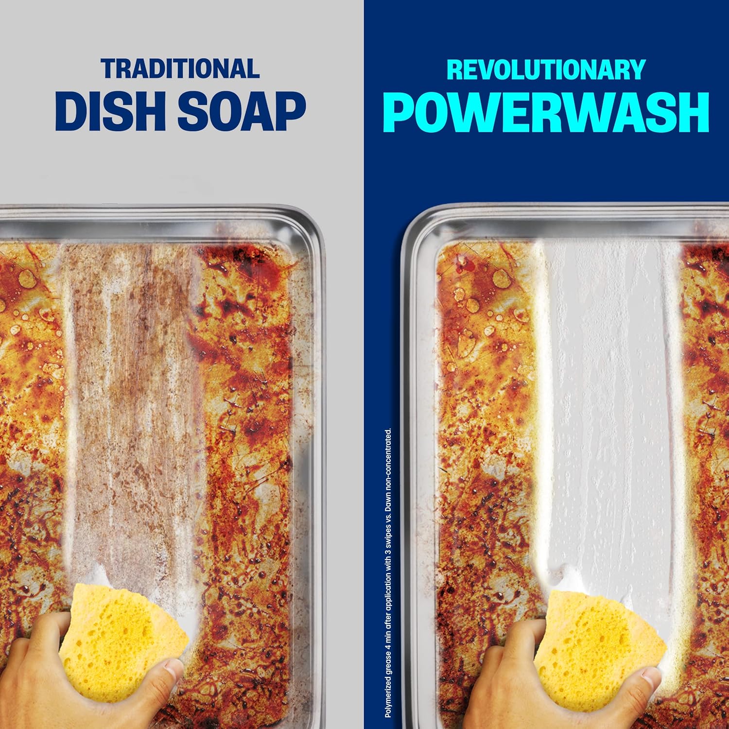 effective on tough grease in minutes, equivalent to an overnight soak