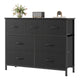 Black - 11.8"D x 39.4"W x 30"H (7 Drawers)