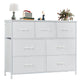 White - 11.8"D x 39.4"W x 30"H (7 Drawers)