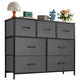 Grey - 11.8"D x 39.4"W x 30"H (7 Drawers)