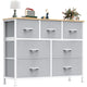 Light Gray - 39.4"D x 11.8"W x 30"H (7 Drawers)