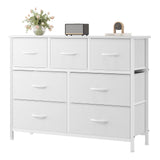 OLIXIS Wooden Top Storage Tower, Multi-Purpose Desk-Adjacent Dresser for Craft and Office Supplies