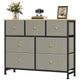 Dark Green - 11.8"D x 39.4"W x 30.1"H (7 Drawers)