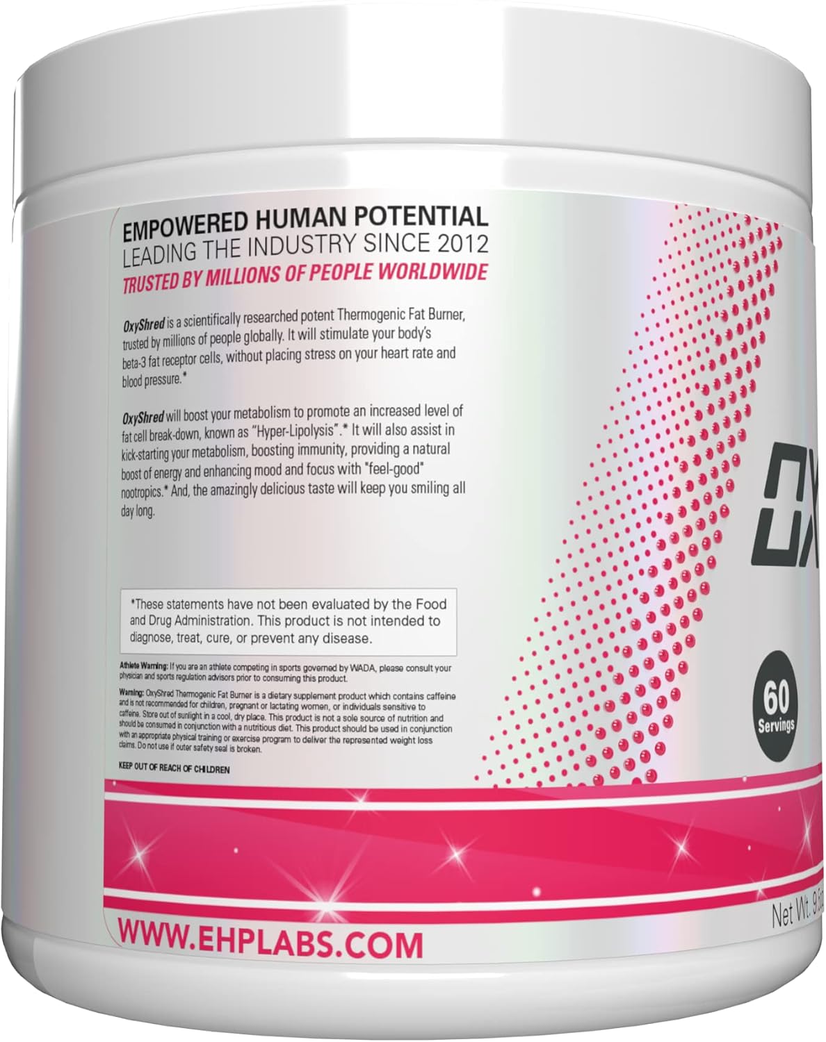 EHP Labs OxyShred Pre Workout Powder – Portable Pre Workout for Beach Workouts and Trail Sessions, 14 Flavors