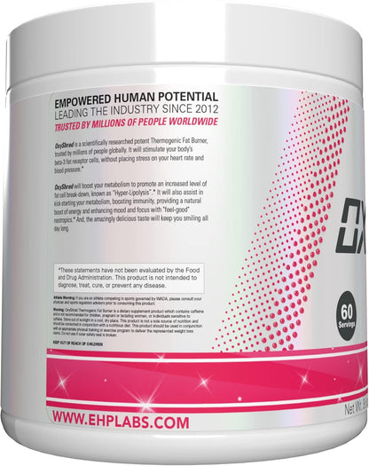 EHP Labs OxyShred Pre Workout Powder – Portable Pre Workout for Beach Workouts and Trail Sessions, 14 Flavors