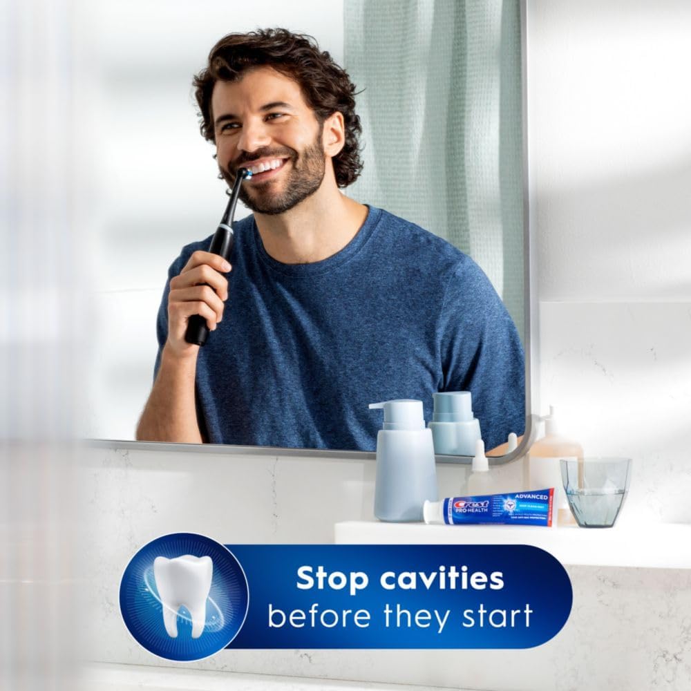 eight integrated benefits: cavity, plaque, gingivitis, acid erosion, sensitivity, stain, enamel, and breath protection