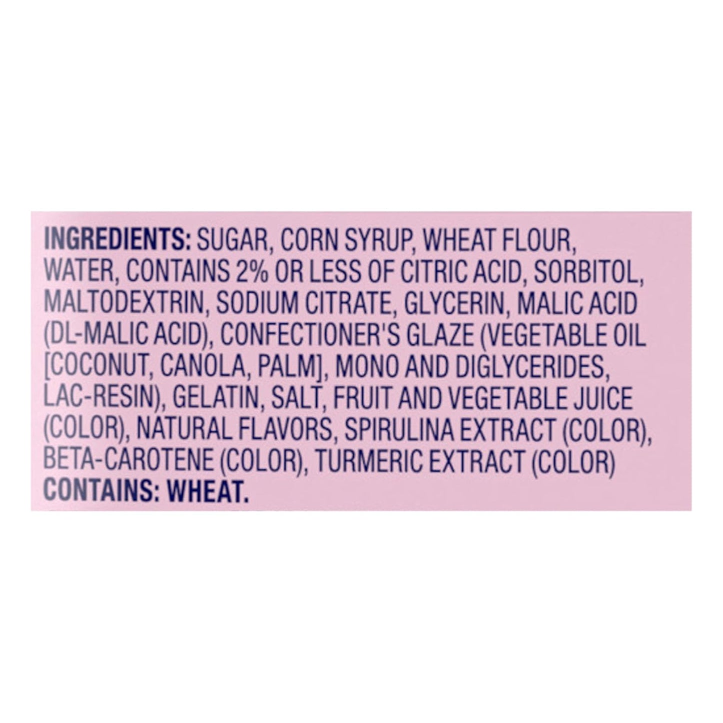 eight product line variants spanning mini chewy, ropes bites, chewy fusions, and fruity splitz formats