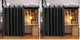 Black - 79"W x 47"L (Pack of 2)