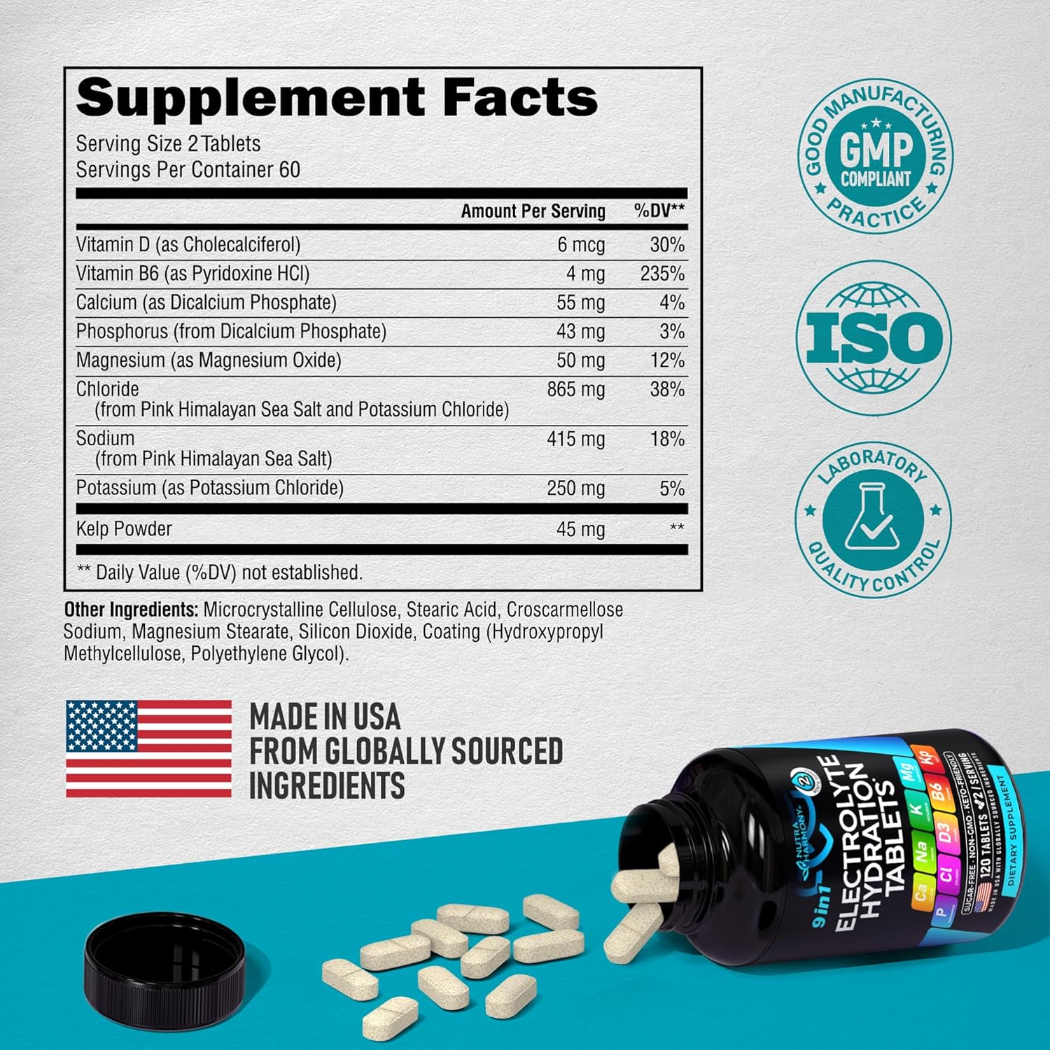 Electrolyte Tablets – Desk-Side Hydration for Focused Workdays and Long Meetings, Keto Friendly