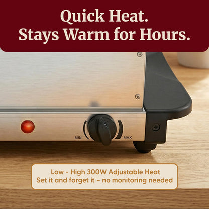 Elite Gourmet EWM-6171 3-Tray Food Warmer – High-End Catering-Grade Buffet Server for the Discerning Home Host