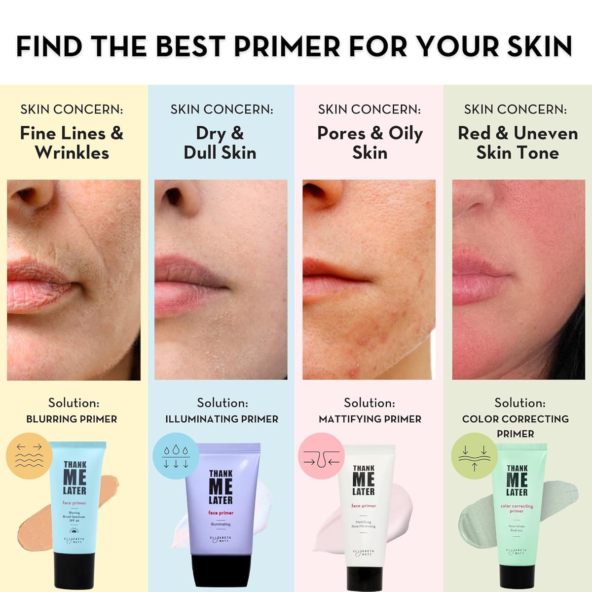 Elizabeth Mott Thank Me Later Pore Minimizer Primer – Valentine's Day Gift for the Oily-Skin Best Friend