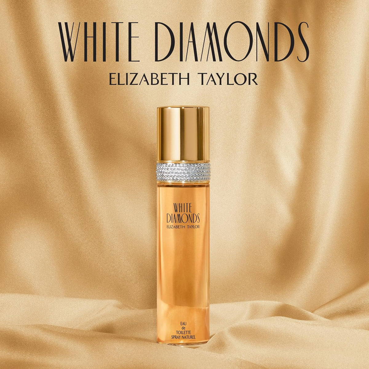 Elizabeth Taylor White Diamonds Eau de Toilette – Sensual Tuberose and Sandalwood Spray for Bath Time, 3.3 fl oz