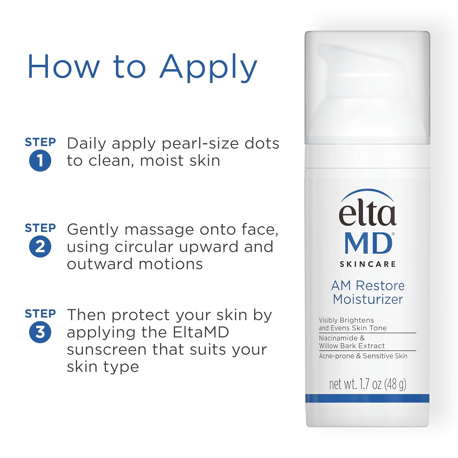 EltaMD AM Restore Hydrating Facial Cream – Perfect Skincare Gift for Sensitive Skin