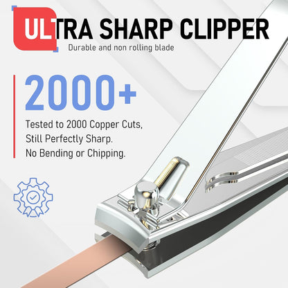 embedded metal nail file integrated into each clipper