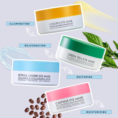 Enaskin Naturals 24K Gold Under Eye Patches – Premium Anti Aging Treatment for an Elevated Vanity and Refined Home Spa