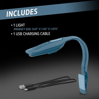 Energizer Flex-R LED Reading Light – Bedtime Wind-Down Ritual, Warm White Light to Support Healthy Sleep