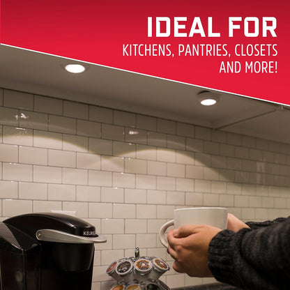 Energizer LED Puck Lights – Low-Profile Wireless Lighting for Clutter-Free Kitchens
