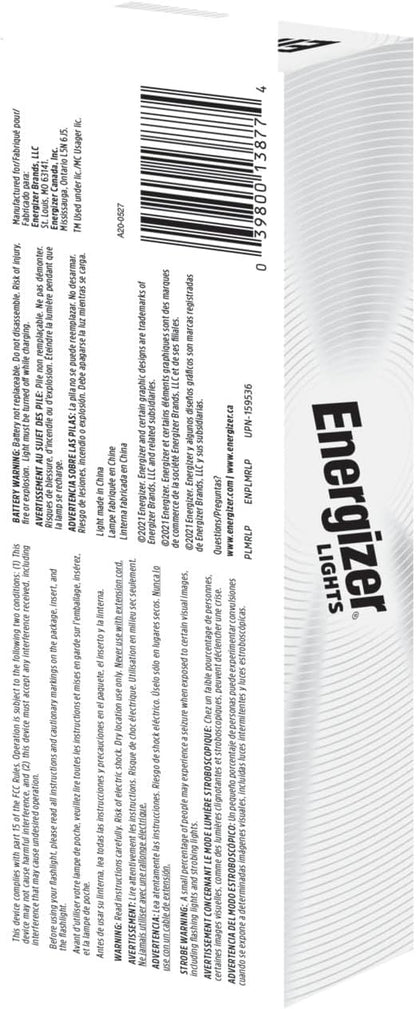 Energizer X400 USB Flashlight for Storm Preparedness, Backup Light for Reading Utility Meters in the Dark