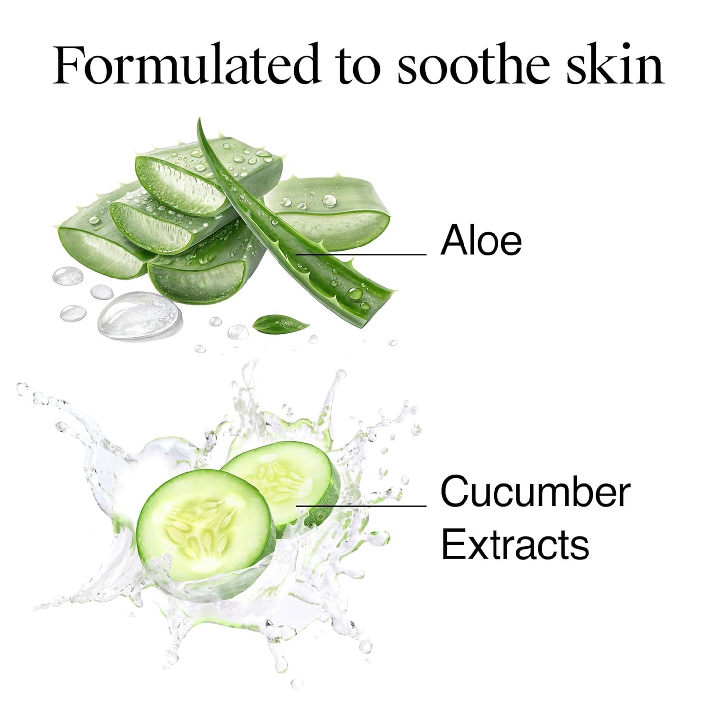 enriched with cucumber and aloe botanicals to soothe delicate eye area