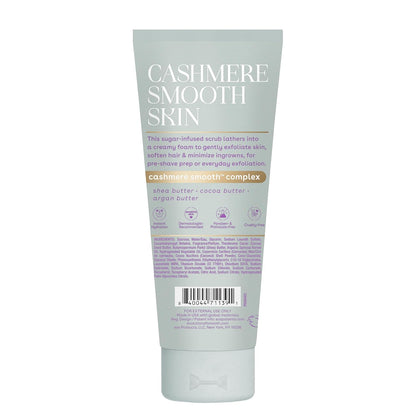 eos Cashmere Vanilla Cashmere Pre-Shave Scrub – Clean Sugar Body Exfoliator for a Simple Three-Step Shave Routine