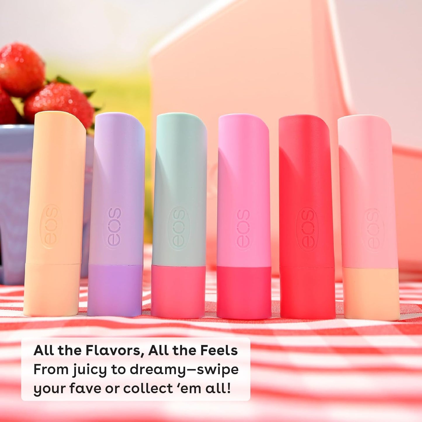 eos Organic Lip Balm Sphere – Cute Birthday Gift for Her with Six Flavor Options