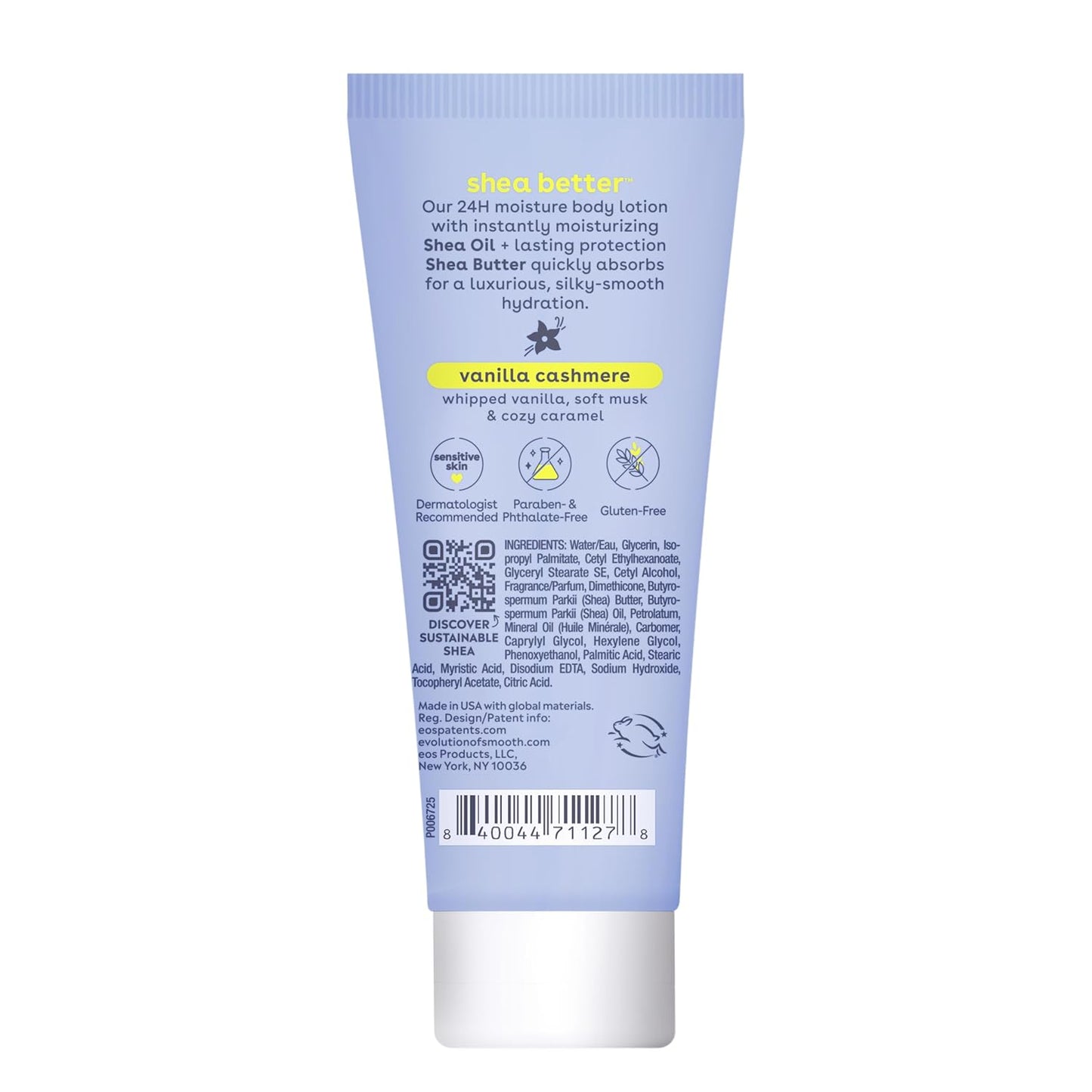 eos Vanilla Cashmere Body Lotion – Nightly Self-Care Ritual for Dry Skin, Calming Bedtime Moisturizer