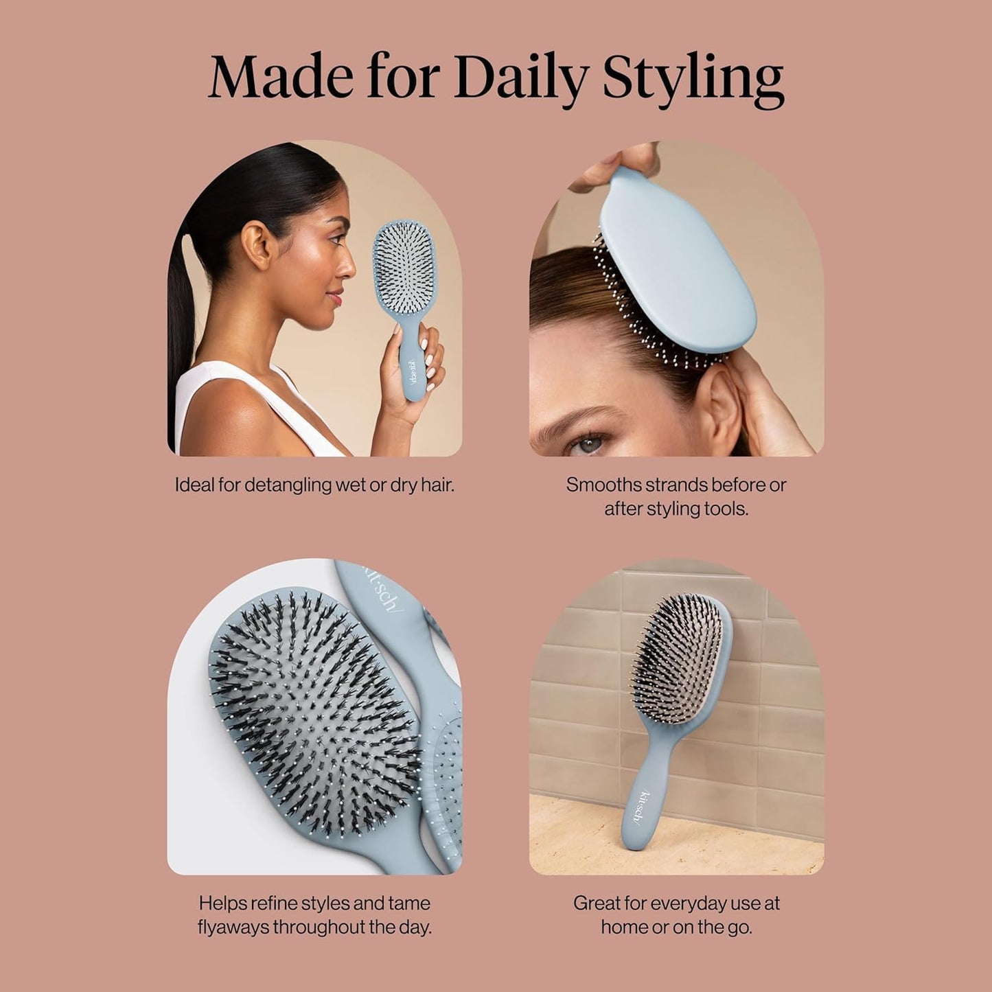 ergonomic handle for comfortable grip during extended brushing sessions