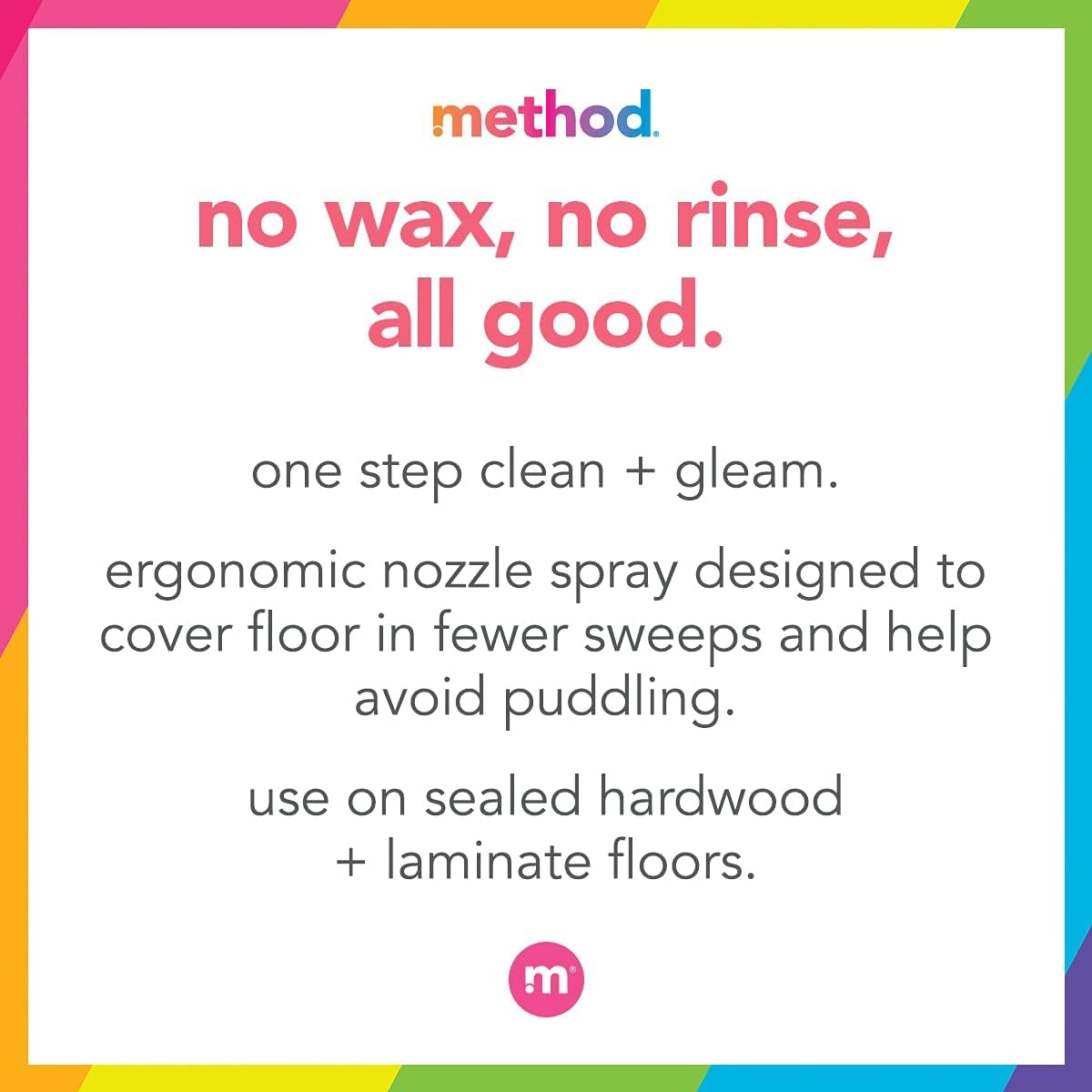 ergonomic spray nozzle designed to reduce sweeps and prevent puddling