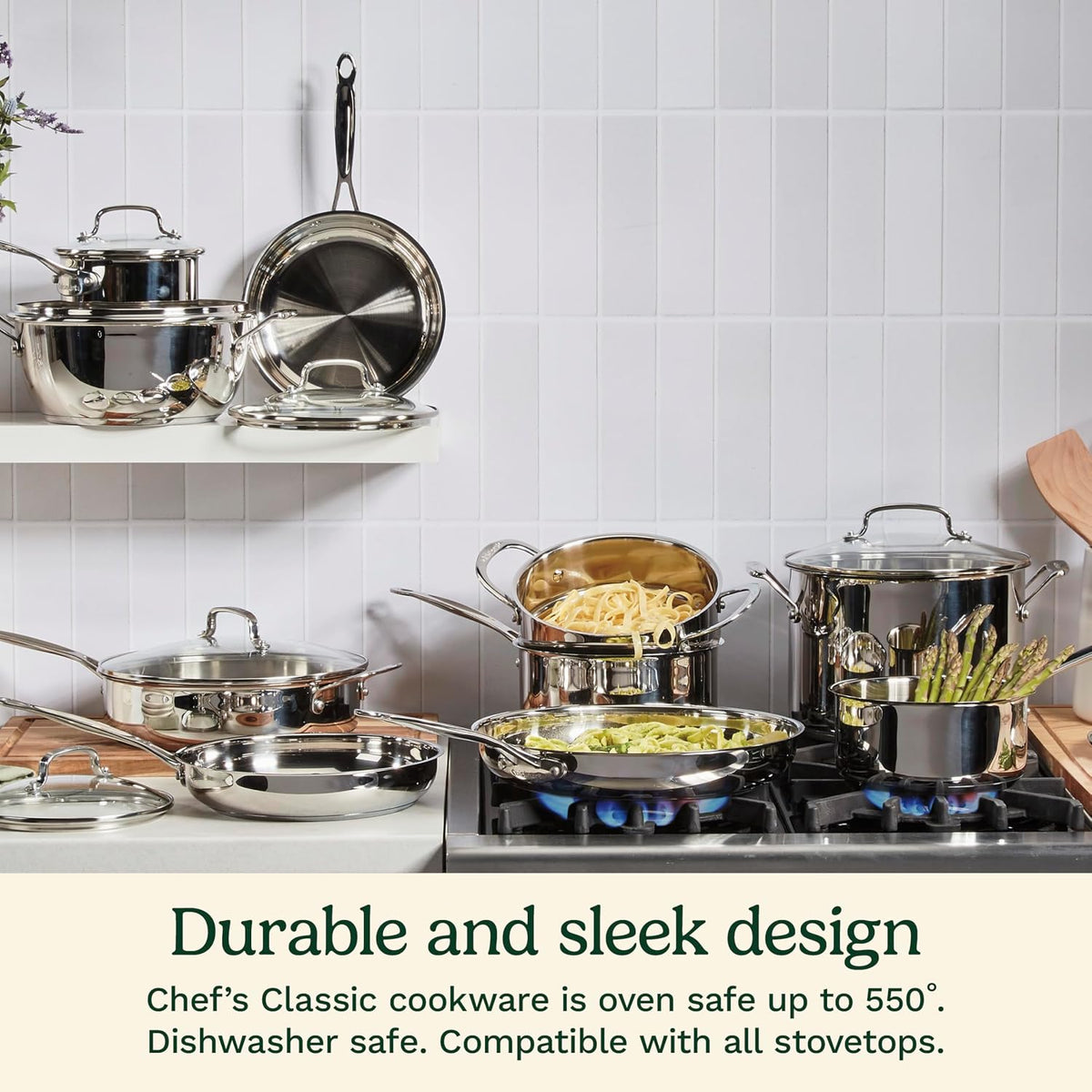 etched interior measurement markings for precise cooking