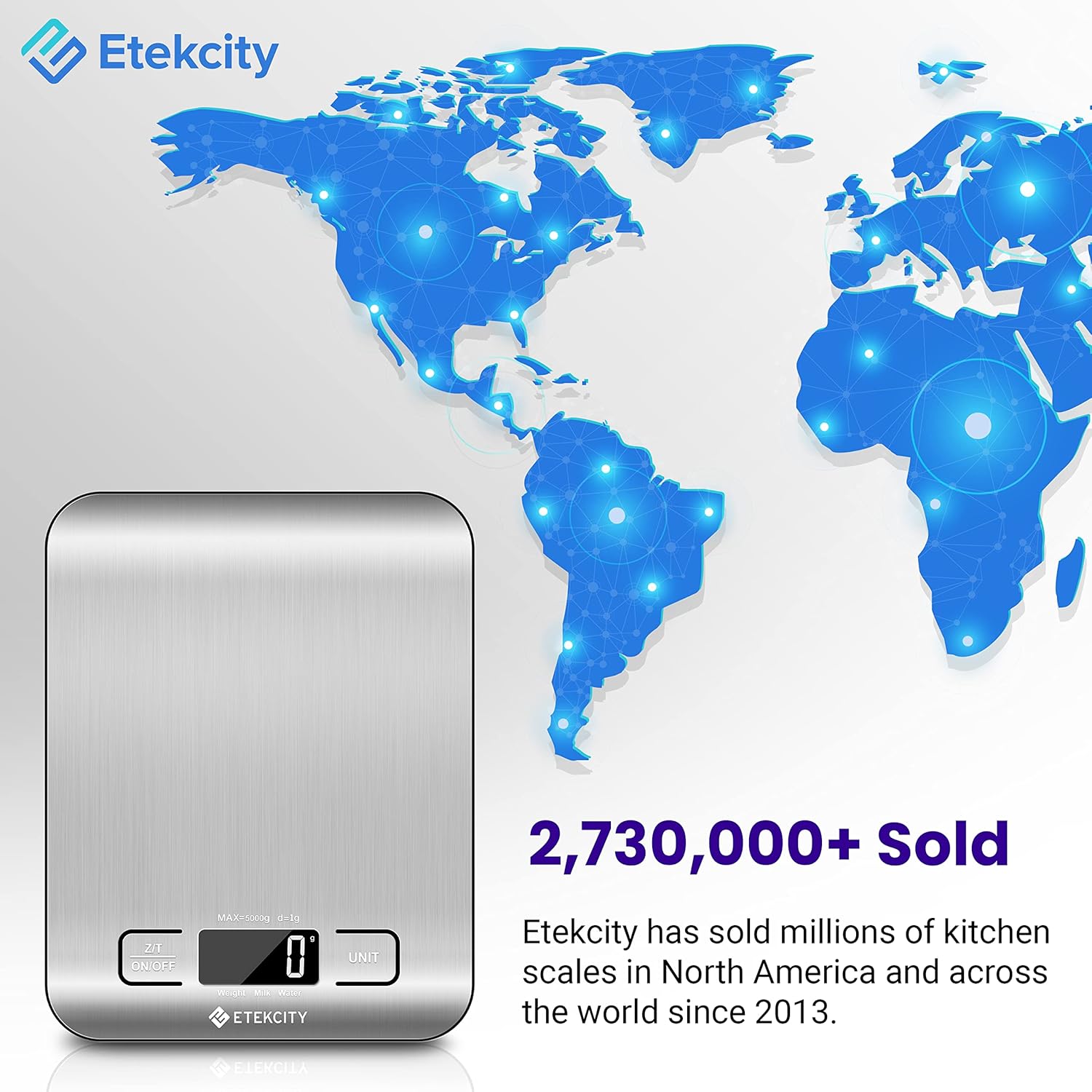 Etekcity Food Kitchen Scale – Efficient Gram Scale for Office Lunch Prep and Focus